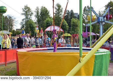 Russia, St. Petersburg, 30,08,2015 Attractions For Children, Amusement Park, St. Petersburg,