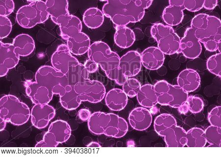 Nice Artistic Many Bio Cells Digital Graphic Background Or Texture Illustration