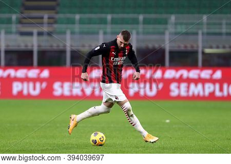 Milano, Italy. 08th November 2020. Ante Rebic  Of Ac Milan   During The  Serie A Match  Between Ac M