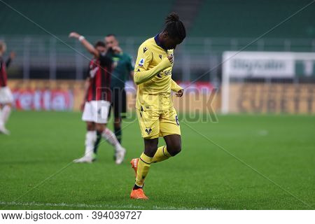 Milano, Italy. 08th November 2020. Adrien Tamezeof Hellas Verona Fc  During The Serie A Match  Betwe