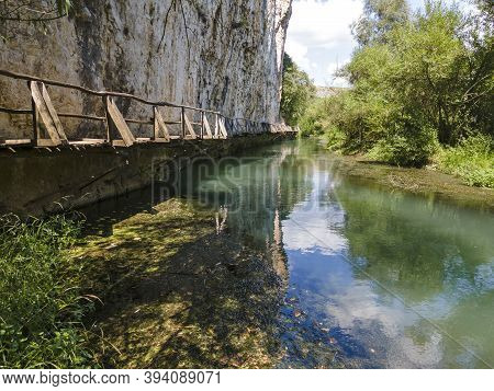 Aerial View Of Iskar Panega Geopark Along The Gold Panega River, Bulgaria