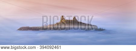 Amazing View Of Trosky In Inversion From Kozakov Hill