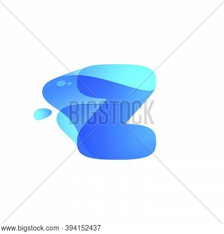 Z Letter Logo Made Of Clear Water And Dew Drops. You Can Use It In Your Eco Friendly Identity, Organ