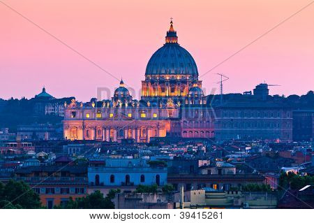 Het Vaticaan, St. Peter's Basiliek.
