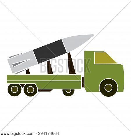 Isolated Missile Soldier Gun War Icon- Vector
