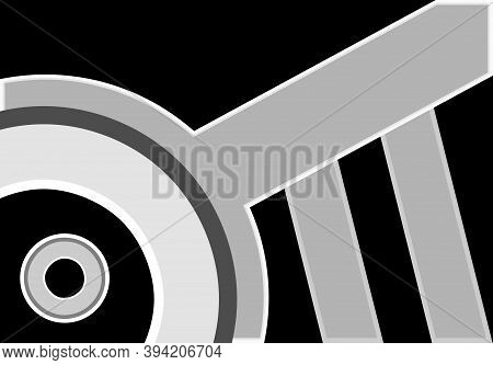 Picture Of A Black And White Color, Abstract Wallpaper, Vector Design