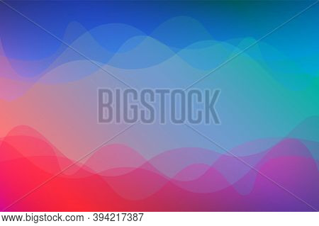 Landscape Skyblue Gradient Fill Vector Abstract Background Minimalistic Concept