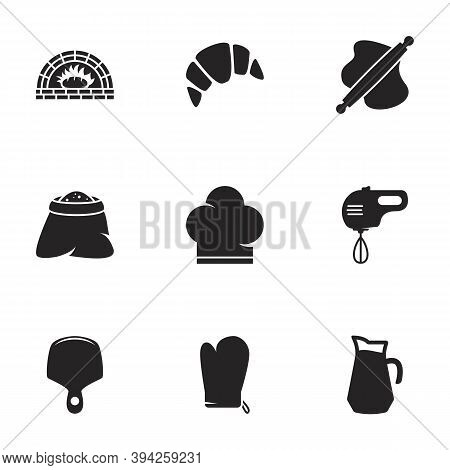 Set Vector Icons. Flat Illustration On A Theme Bakery
