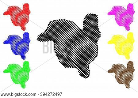 Ife City (federal Republic Of Nigeria, Osun State) Map Vector Illustration, Scribble Sketch City Of 