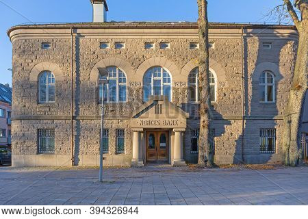 Fredrikstad, Norway - October 28, 2016: Norces Bank Finance Building In Fredrikstad, Norway.