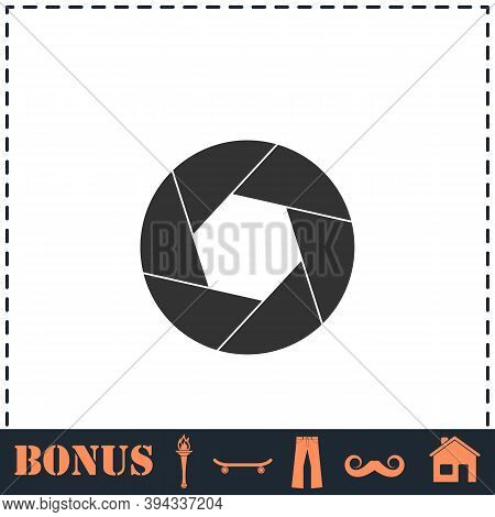 Diaphragm Icon Flat. Simple Vector Symbol And Bonus Icon