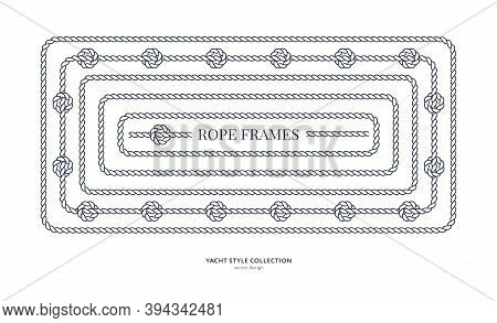 Boat Rope Frame Nautical Rope Frames Vector & Photo (Free Trial) | Bigstock