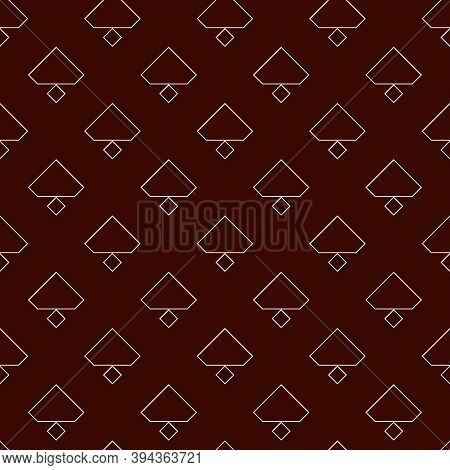 Geometric Seamless Pattern. Minimal Suface Print. Bell Motif Ornament. Simple Geo Background. Orname