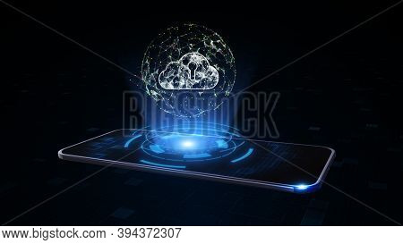 Smart Phone Of 5g High-speed Internet Of Things Iot Concept, 

Digital Data Network Cloud Computing 