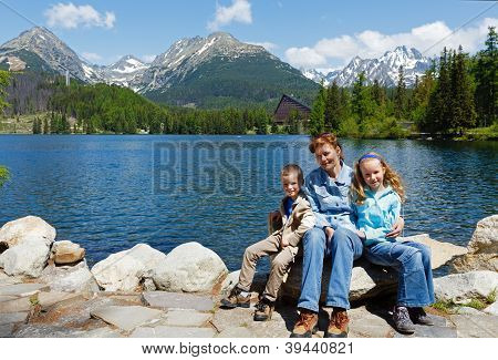 Strbske Pleso (slovakia) Spring View And Family