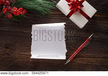 Santa Clauss Christmas Letter. Preparing Christmas Cards