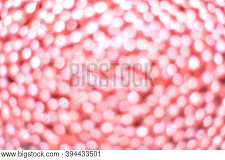 The Background Is Deflocculated With Light Red, Pinkish And White Circles Of Similar Size. Bokeh Wit