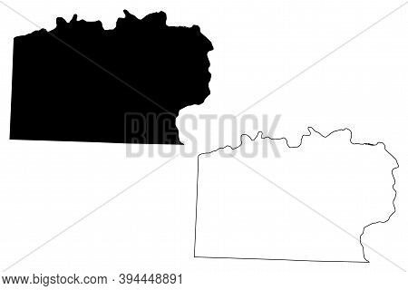 Yadkin County, North Carolina State (u.s. County, United States Of America, Usa, U.s., Us) Map Vecto