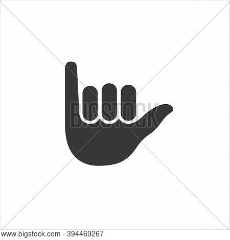 Shaka Icon Flat Style. Vector Modern Flat Style