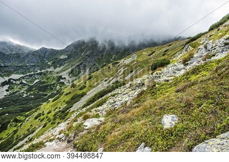 Western Tatras, Slovak Republic. Hiking Theme. Seasonal Natural Scene.