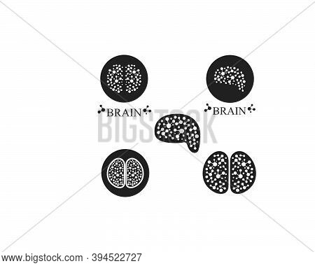 Brain Logo Vector Icon Template Illustration