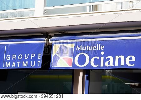 Bordeaux , Aquitaine / France - 11 08 2020 : Mutuelle Ociane Sign And Text Logo Of French Mutual Age