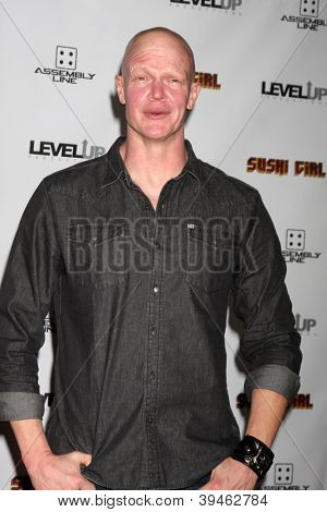 LOS ANGELES - 27 novembre: Derek Mears arriva alla Premiere di 'Sushi Girl' al Teatro cinese Graumans 