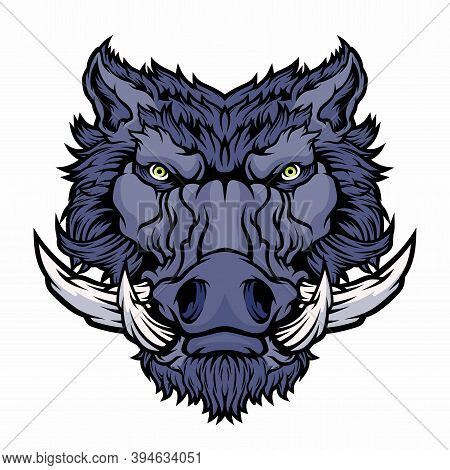 Wild Boar Head Mascot Vector Photo Free Trial Bigstock