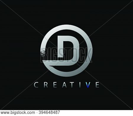 Letter D Digital Network , Technology And Digital Abstract Line Network Circuit Vector Logo. .