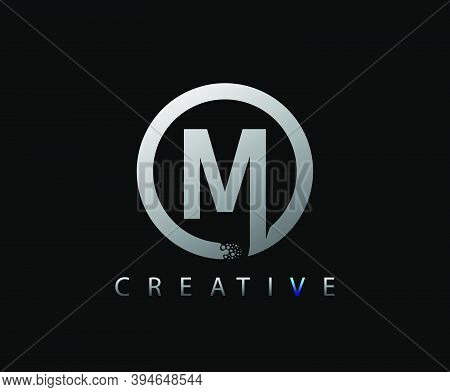 Letter M Digital Network , Technology And Digital Abstract Line Network Circuit Vector Logo. .