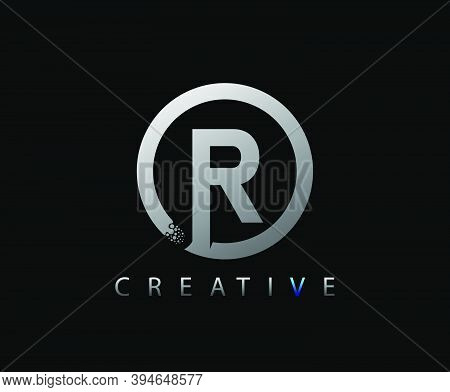 Letter R Digital Network , Technology And Digital Abstract Line Network Circuit Vector Logo. .
