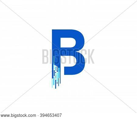 Letter B Digital Network , Technology And Digital Abstract Line B Network Circuit Vector Logo. .
