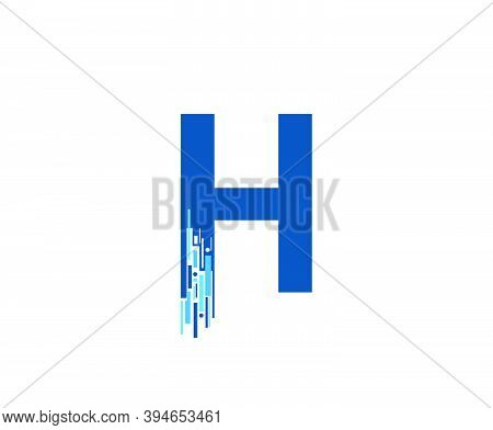 Letter H Digital Network , Technology And Digital Abstract Line H Network Circuit Vector Logo. .