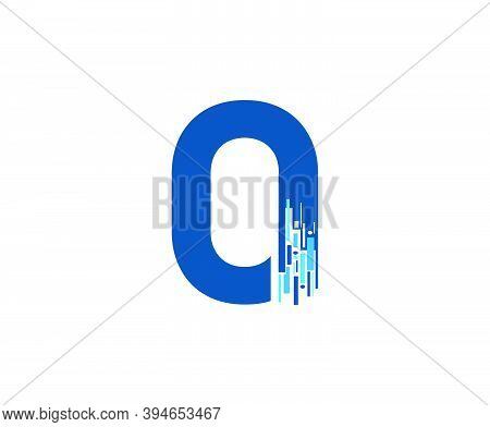 Letter O Digital Network , Technology And Digital Abstract Line O Network Circuit Vector Logo. .