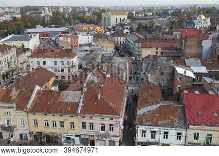 Drohobych, Ukraine - May 29, 2020: Panorama Of The Ancient City From A Height