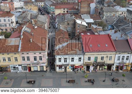 Drohobych, Ukraine - May 29, 2020: Panorama Of The Ancient City From A Height