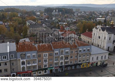 Drohobych, Ukraine - May 29, 2020: Panorama Of The Ancient City From A Height