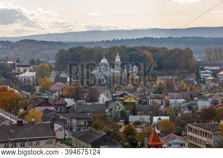 Drohobych, Ukraine - May 29, 2020: Panorama Of The Ancient City From A Height