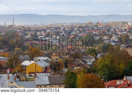 Drohobych, Ukraine - May 29, 2020: Panorama Of The Ancient City From A Height