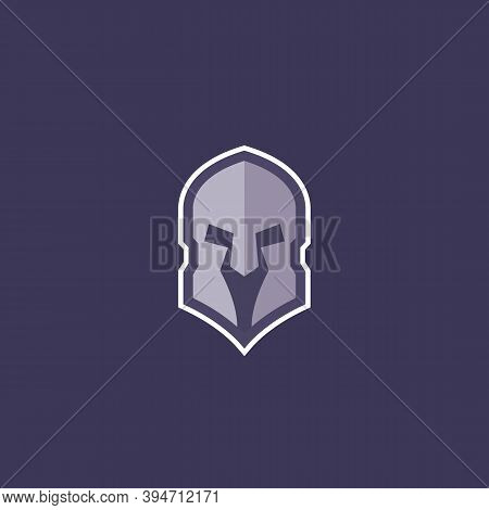 Spartan Helmet Logo Concept For Gym, Fighting Club, Sport Team