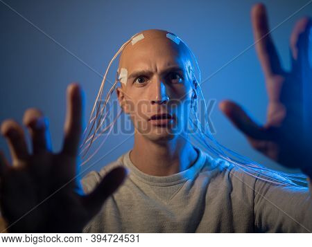 Technology-related Hazards, Human Species Change, Evolution, And Horrors. Neurointerface, Brain - Co