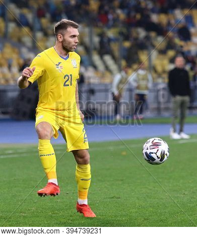 Kyiv, Ukraine - October 13, 2020: Oleksandr Karavaev Of Ukraine In Action During The Uefa Nations Le