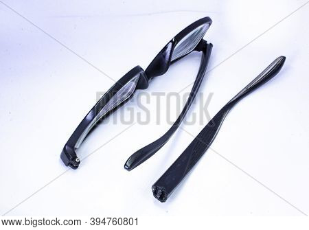 Broken Eyeglass Or Spectacle Or Reading Glass Frame
