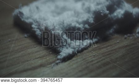 Close Up View Of Talcum Powder On Surface