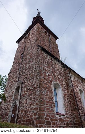 Finland, Aland Islands, Marienhamn, August 2019: All-scandinavian Maritime Cathedral In Yomala, A 12