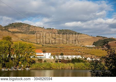 Top View Of River, The Hills With The 