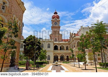 Kuala Lumpur, Malaysia - March 12, 2019: Sultan Abdul Samad Building In Kuala Lumpur Around Merdeka.