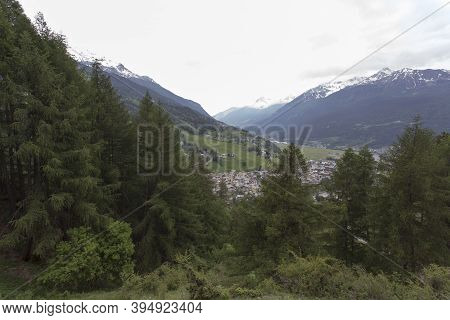 A View Of Bormio From Mountain