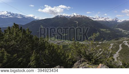 A View Of Bormio From Mountain