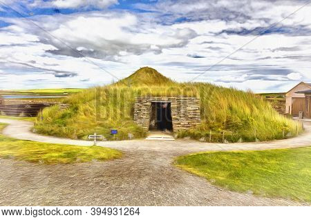 Scara Brae, Mainland, Orkney Islands Scotland Uk.